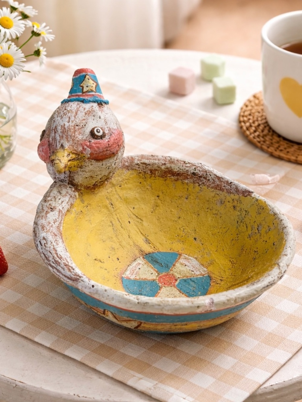 Johanna Parker Primative paper mache bowl
